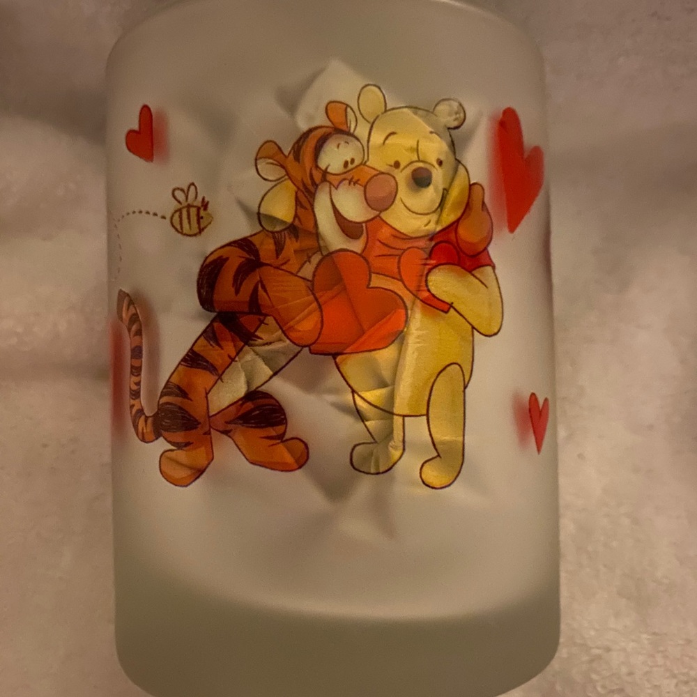 Winnie the Pooh Valentines glass